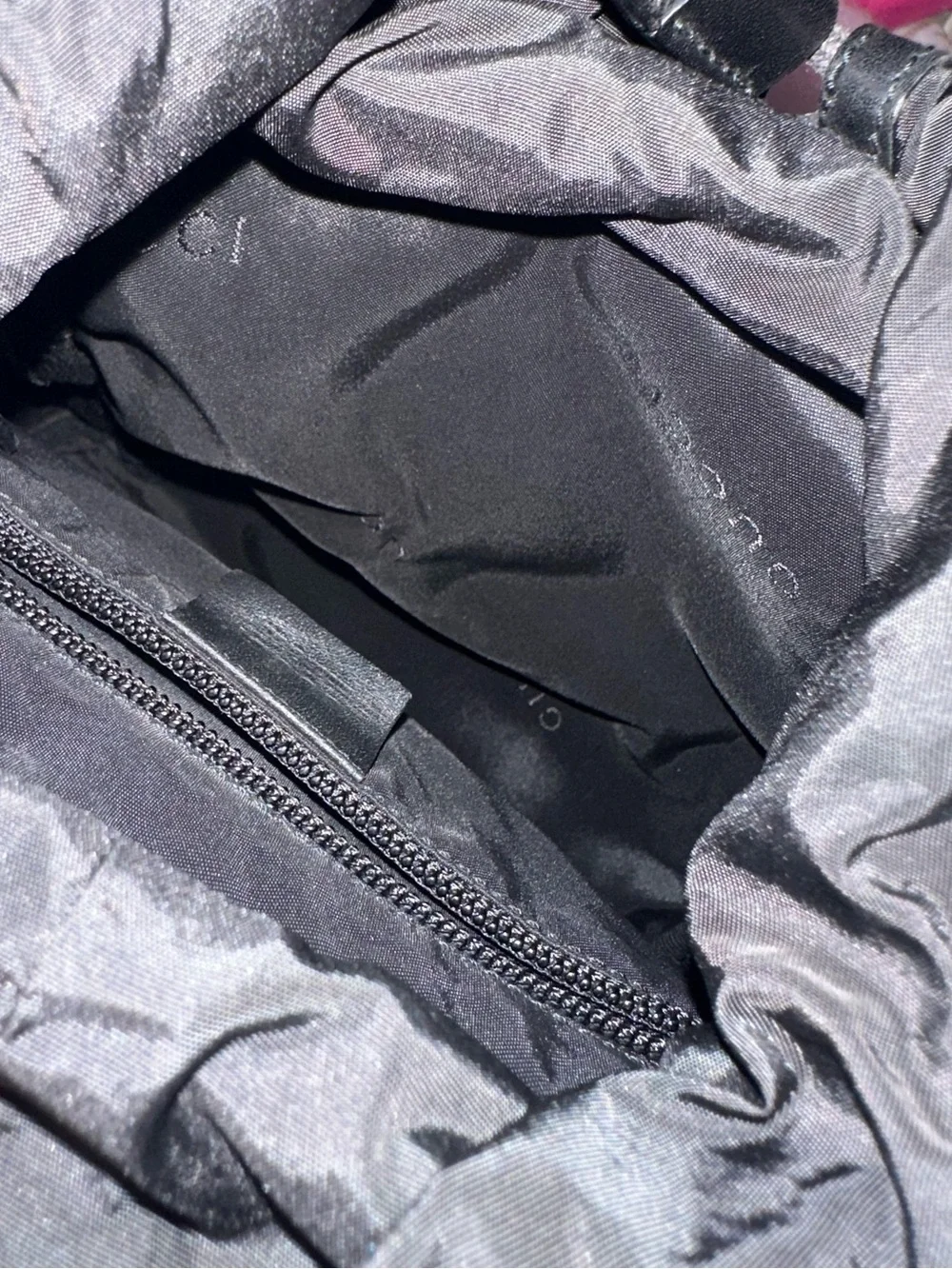 Vintage Gucci Black Nylon Leather Backpack